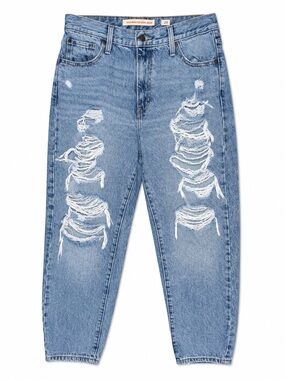Levi’s High Waisted‎ Mom Jeans 29 Distressed Grunge Y2K Indie Sleaze Festival